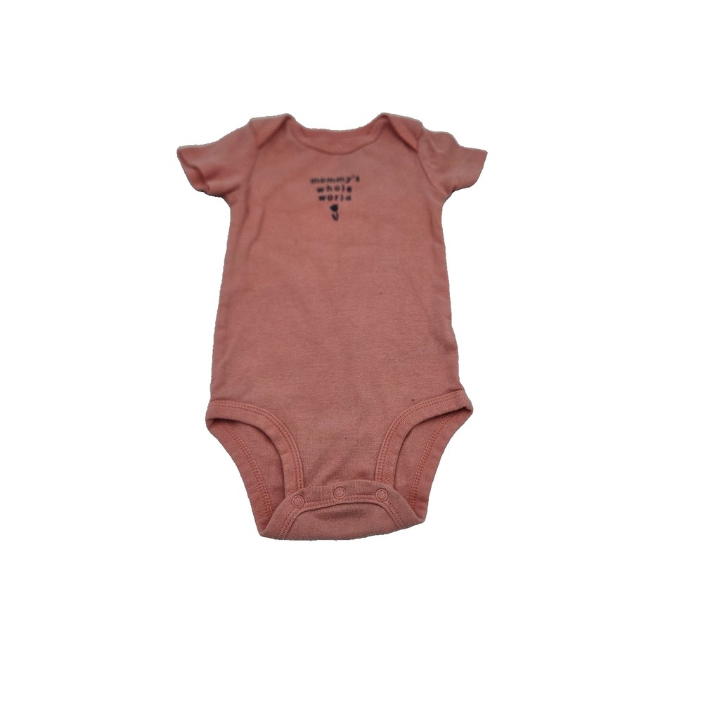 Just One You by Carter's Baby Girl Bodysuit 12M Pink Graphic Short‎ Sleeve